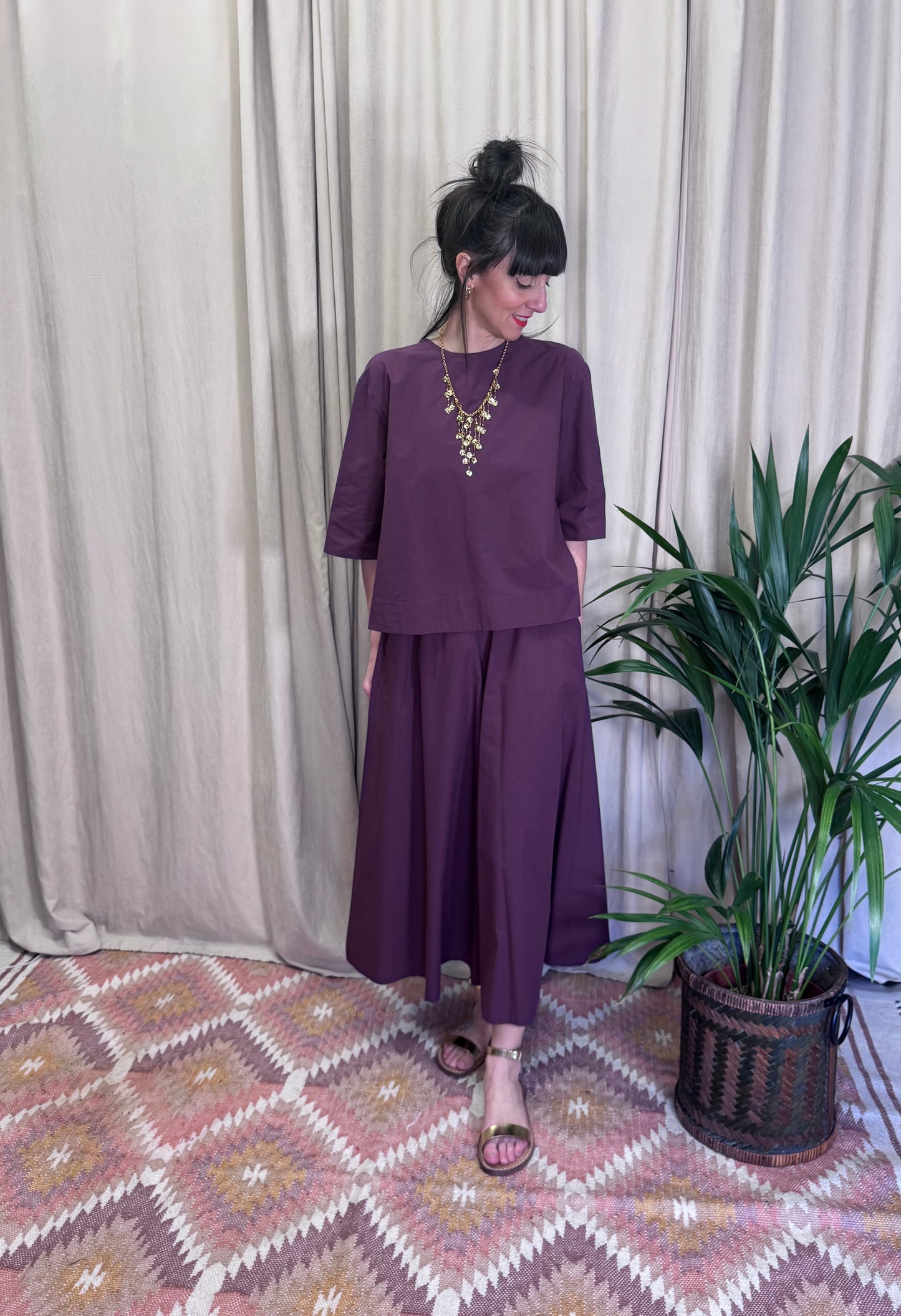 Blusa Borgogna Ottod’ame