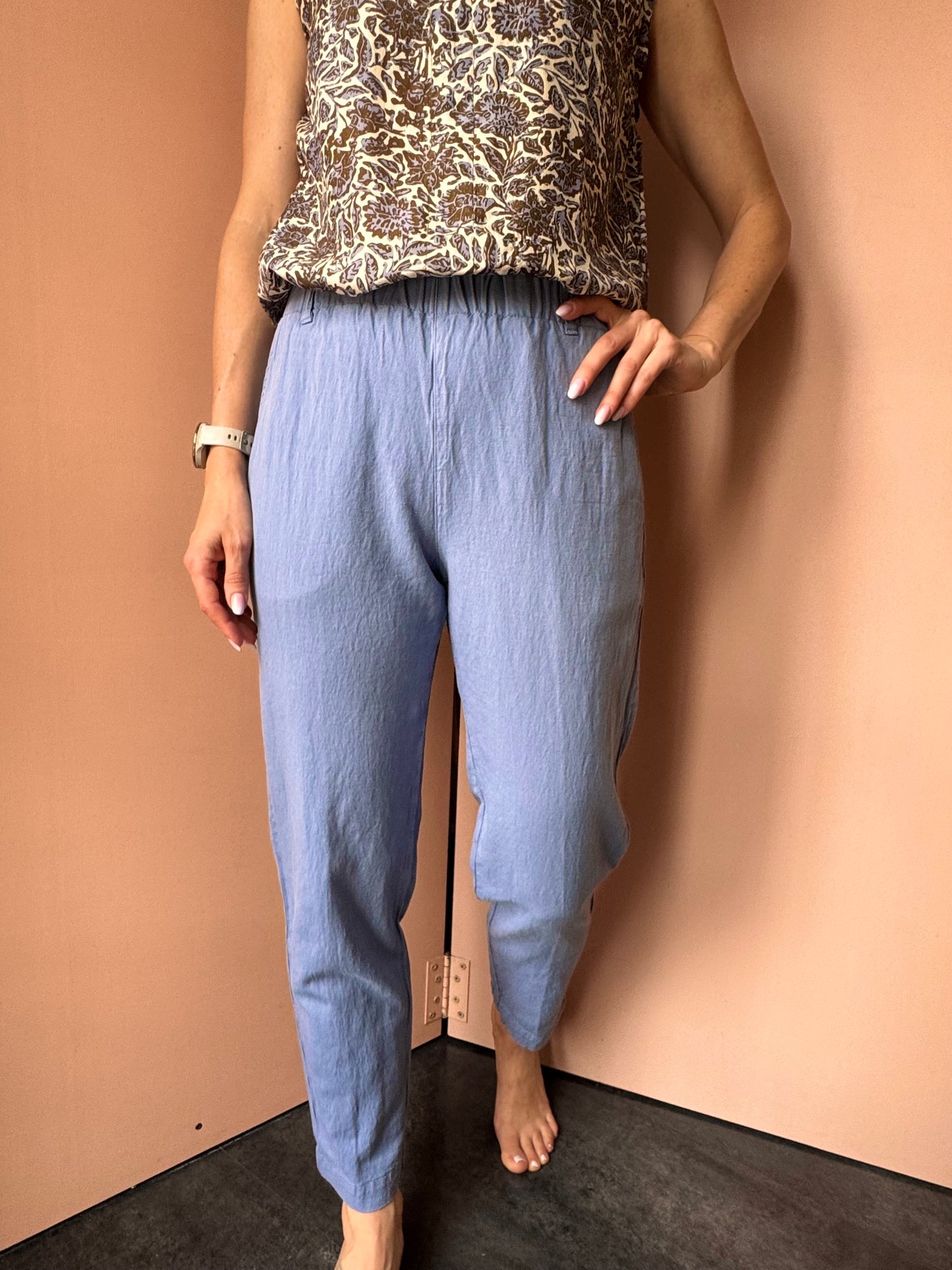 Pantaloni con elastico in vita indago BottegaChilometriZero (Copia)