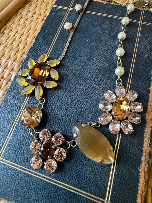 Collana mix fiori senape Unique