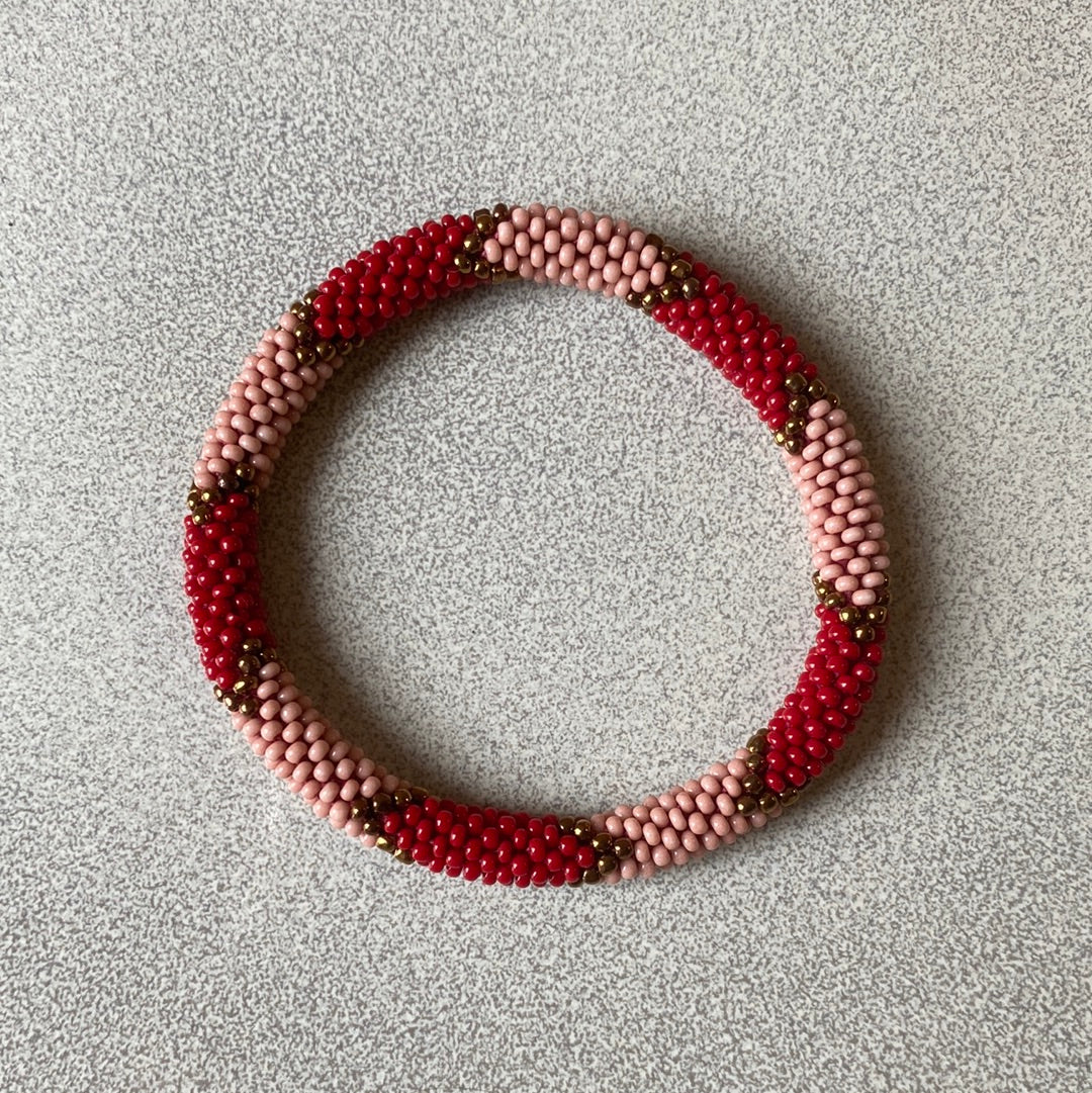 Bracciali tubolari con perline