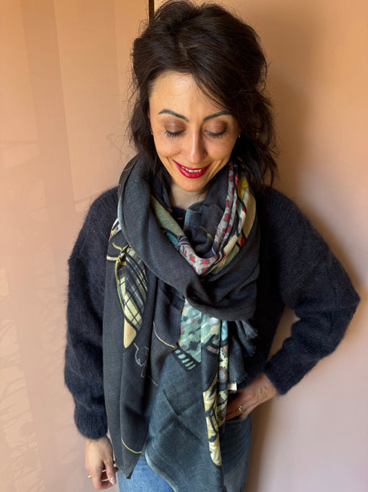 Sciarpe Fring antracite Storiatipic