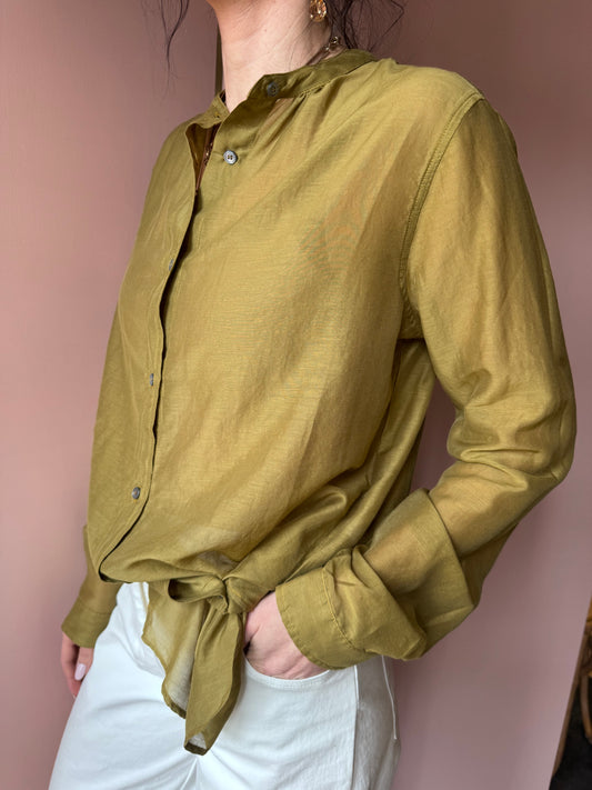 Camicia verde Pomandére