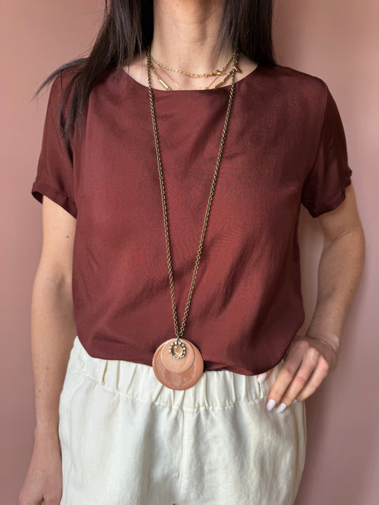Blusa Wu Side manica corta (3 colori)