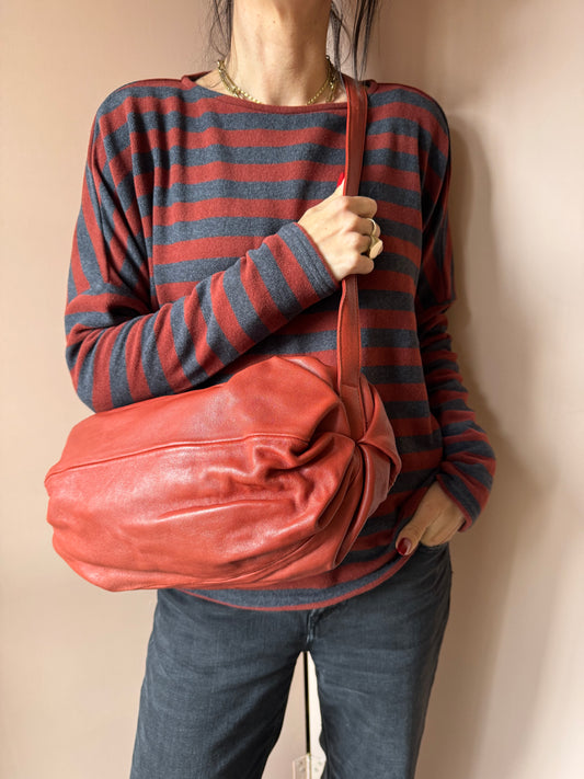 Borsa a tracolla mattone