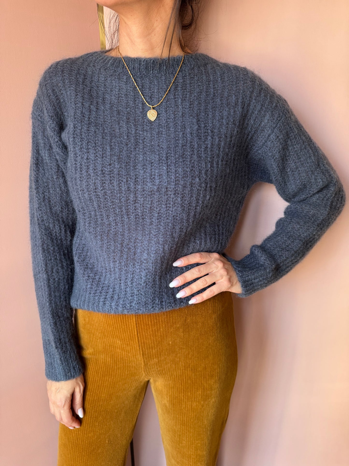 Maglione blu Pomandére