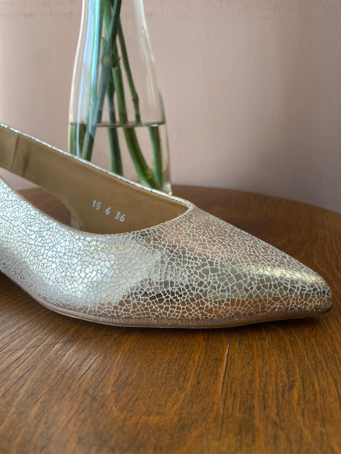 Slingback champagne Audley