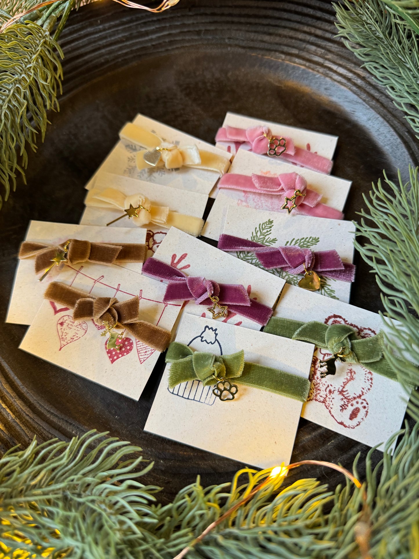 Bracciali in velluto BriocheHandmade per Mimosine