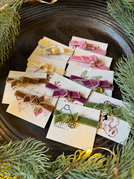 Bracciali in velluto BriocheHandmade per Mimosine