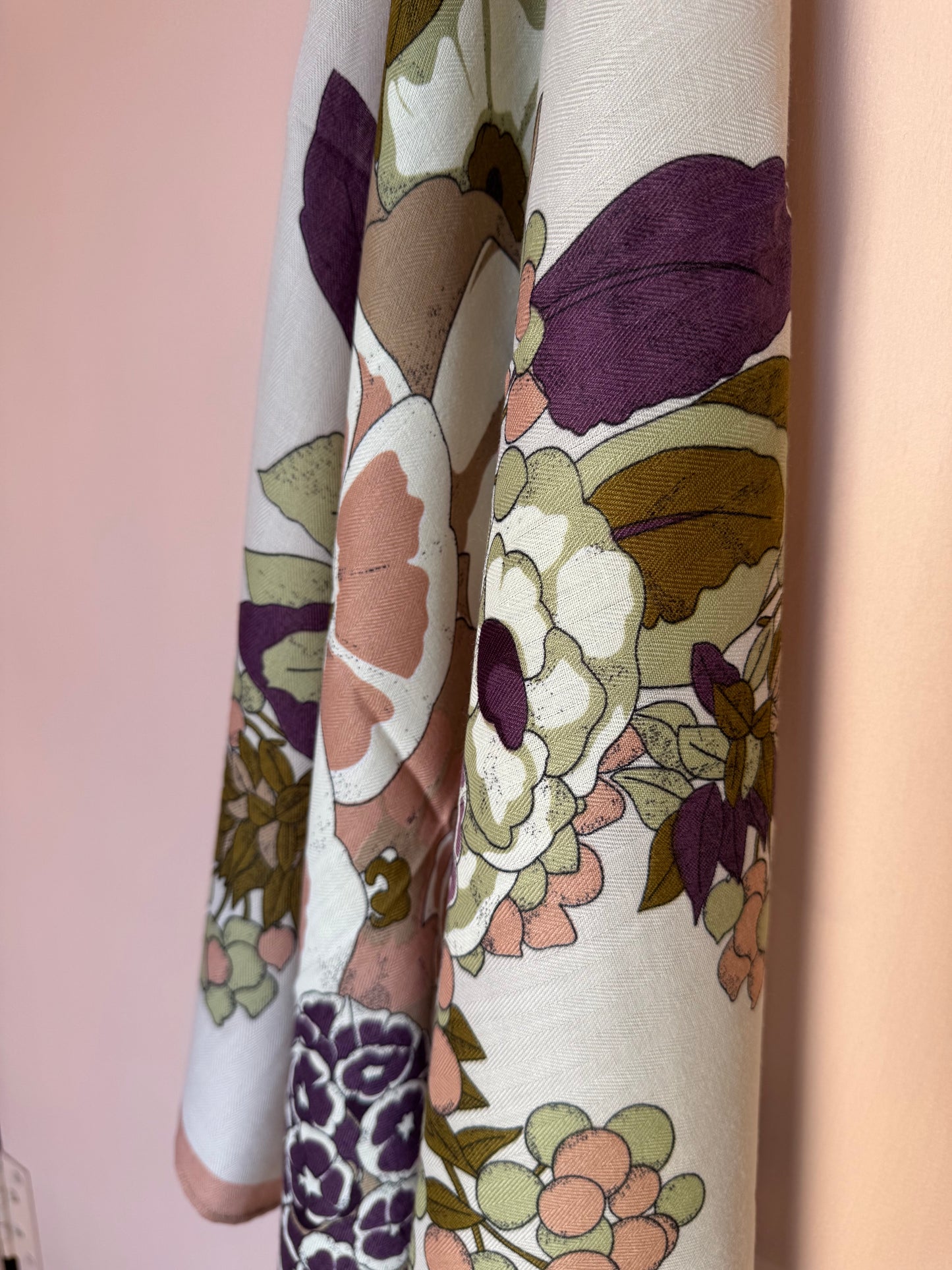 Foulard fiori viola