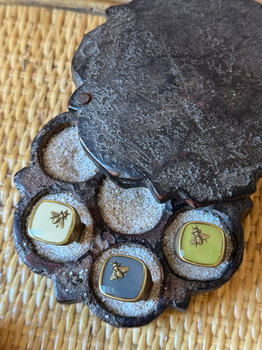 Anelli smaltati ape Unique