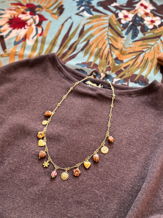 Collana Charms cacao