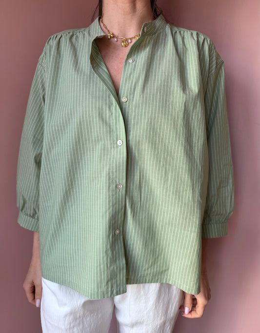 Camicia Righine verde NiceThings