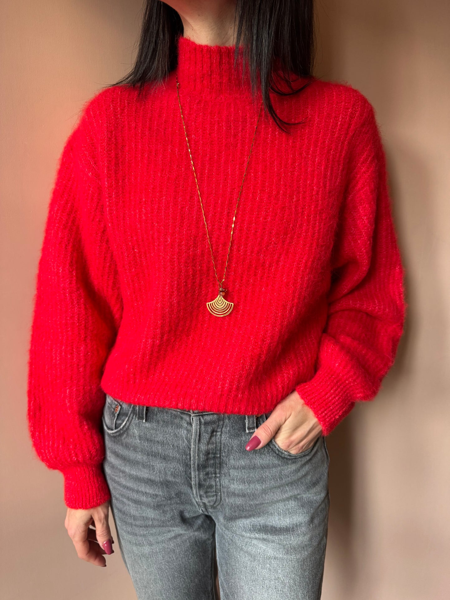 Maglione EAST rosso American Vintage