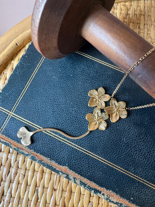 Collana fiori e Gingko