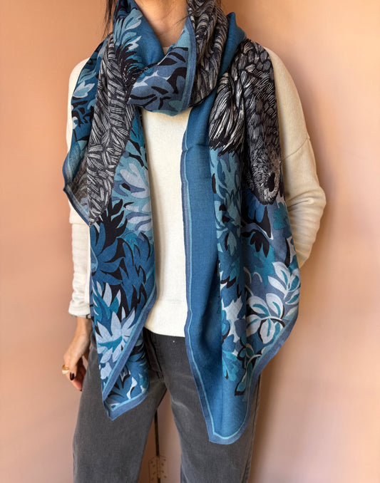 Sciarpa Walter blu Inoui