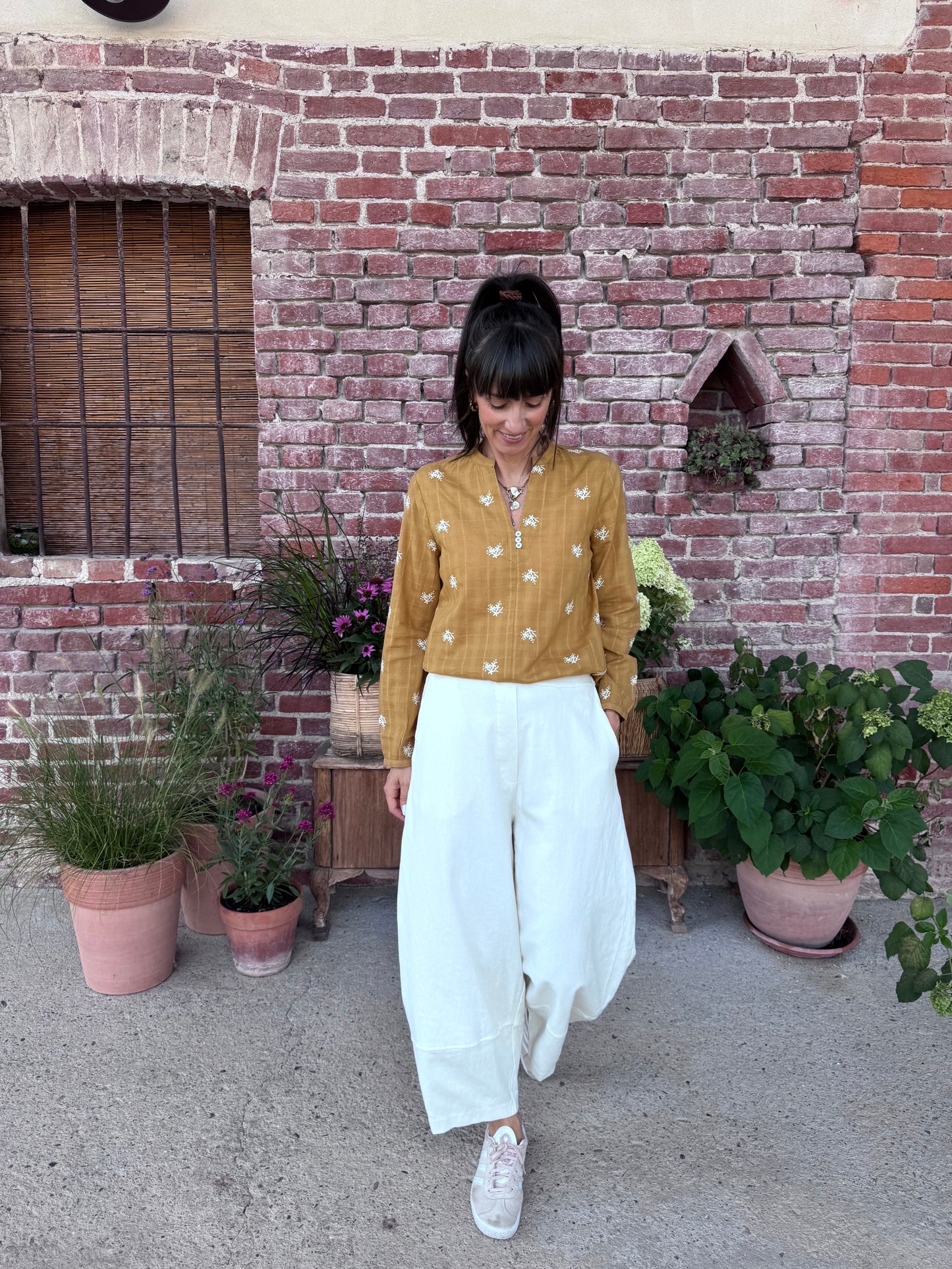 Pantaloni Rima Latte Mama B