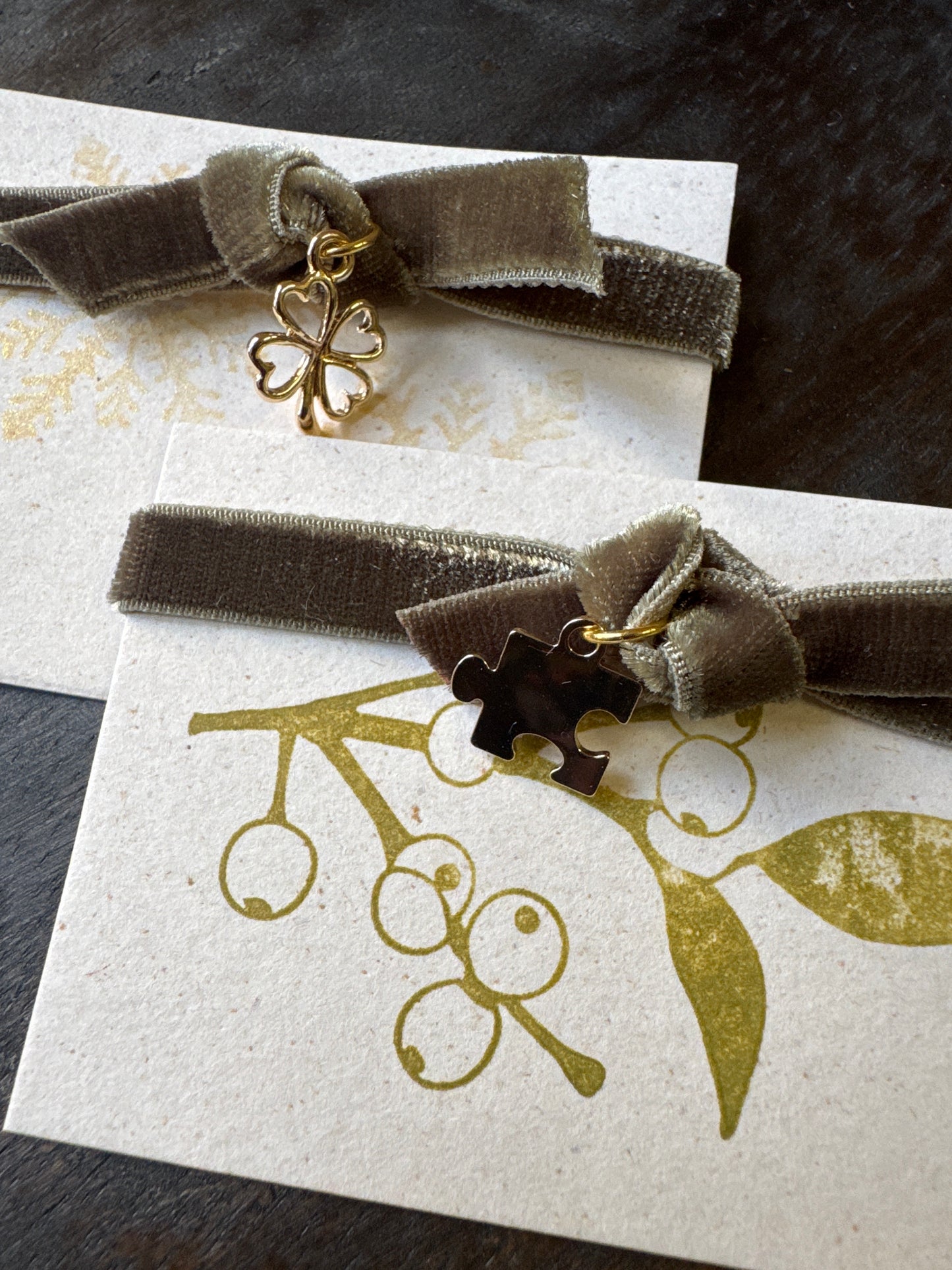 Bracciali in velluto Brioche Handmade