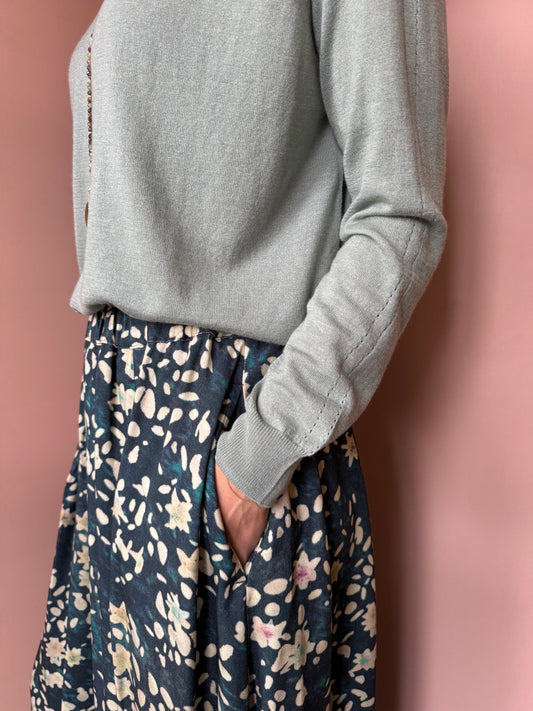 Gonna fiori petrolio BottegaChilometri Zero