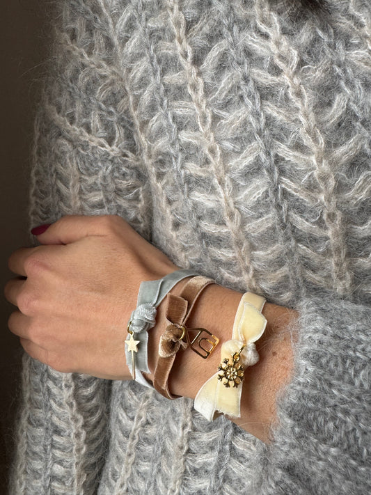 Bracciali in velluto Brioche Handmade