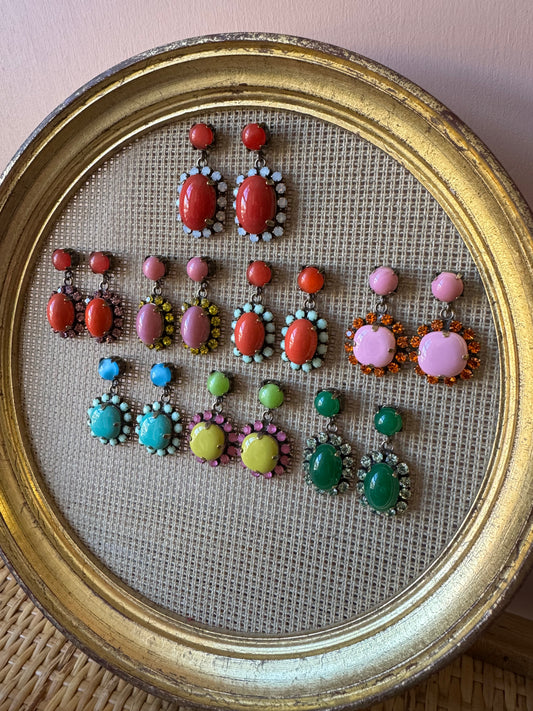 Orecchini smalto bordato Unique