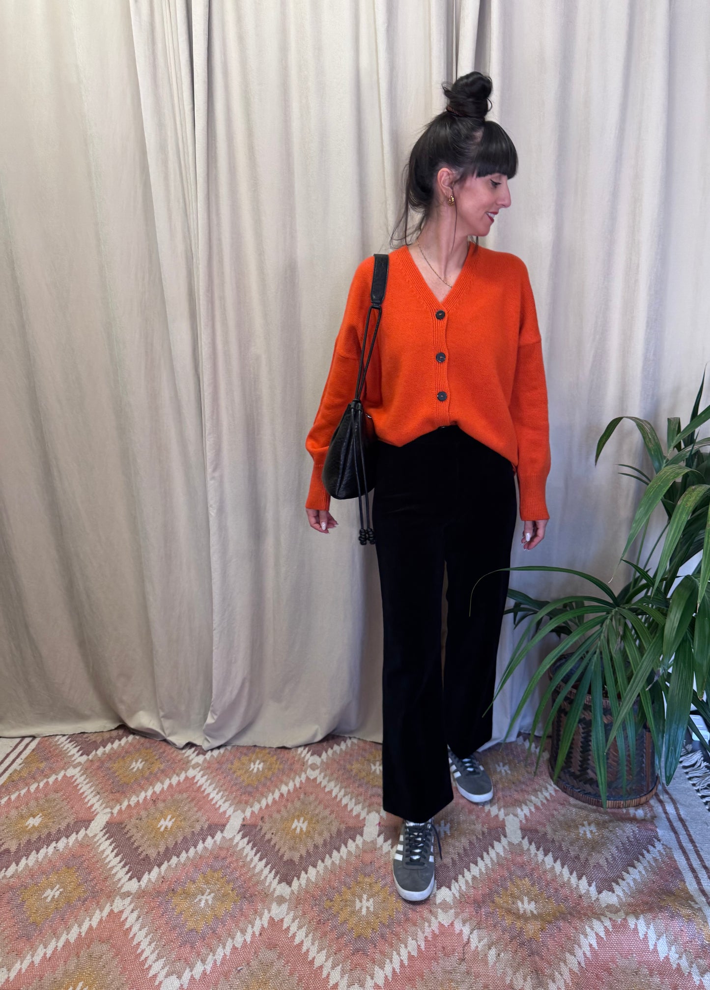 Pantaloni in velluto nero Nice Things