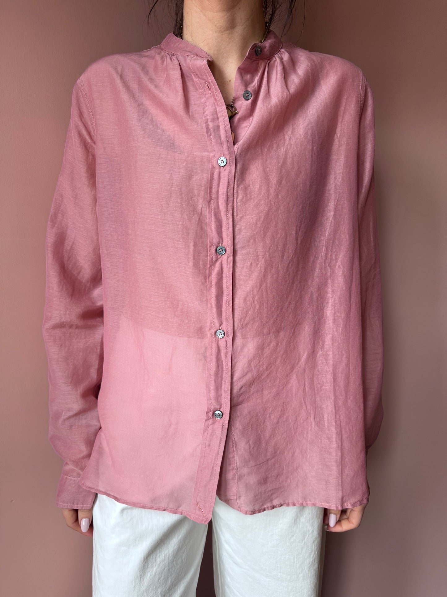 Camicia rosa Pomandére