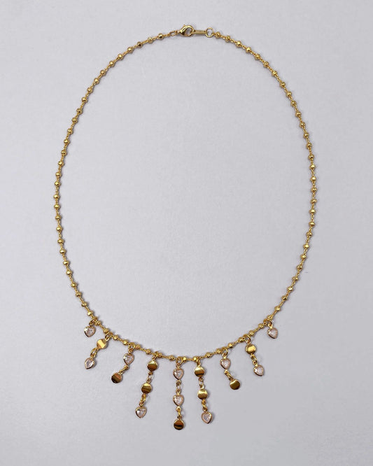 Girocollo in metallo e zirconi Susi di Re