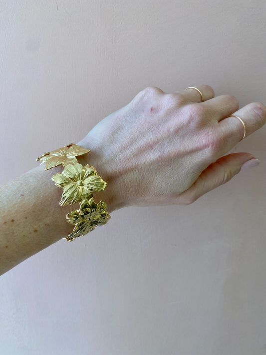 Bracciale rigido fiori