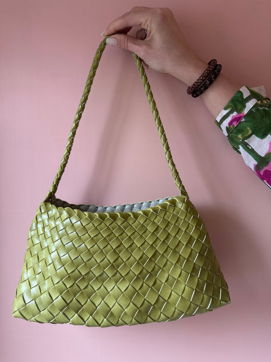Borsetta intrecci pistacchio