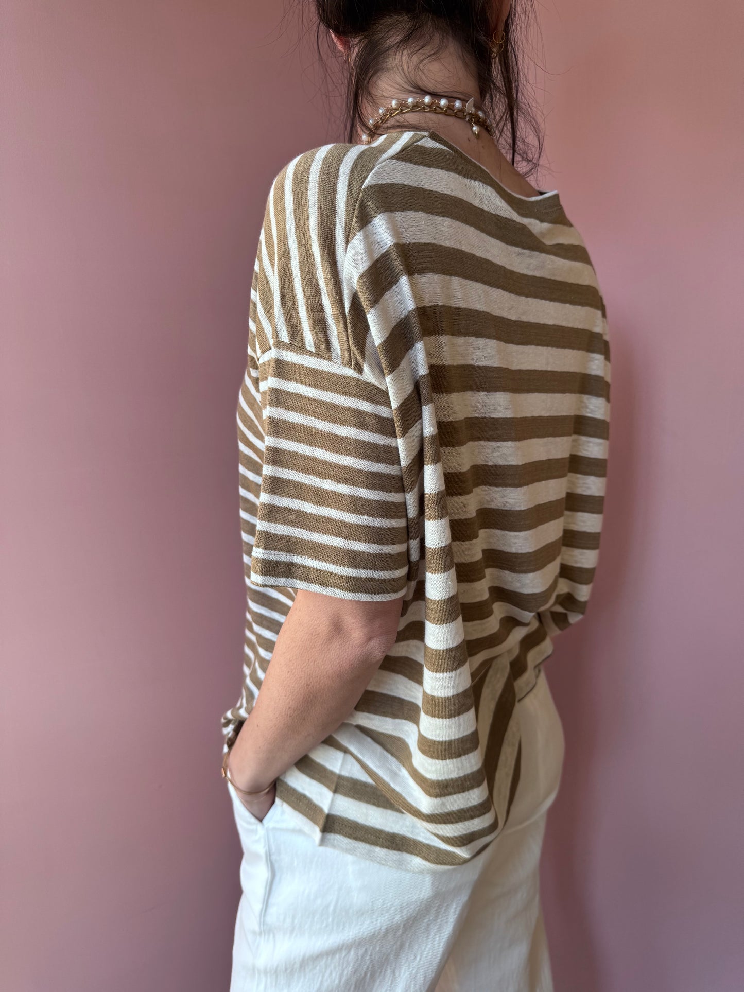 T-shirt Giovedì riga cumino MamaB