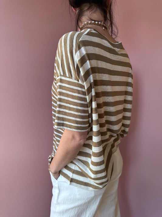 T-shirt Giovedì riga cumino MamaB