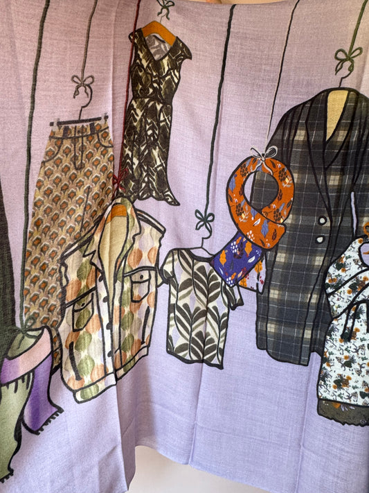 Sciarpe Fring mauve Storiatipic