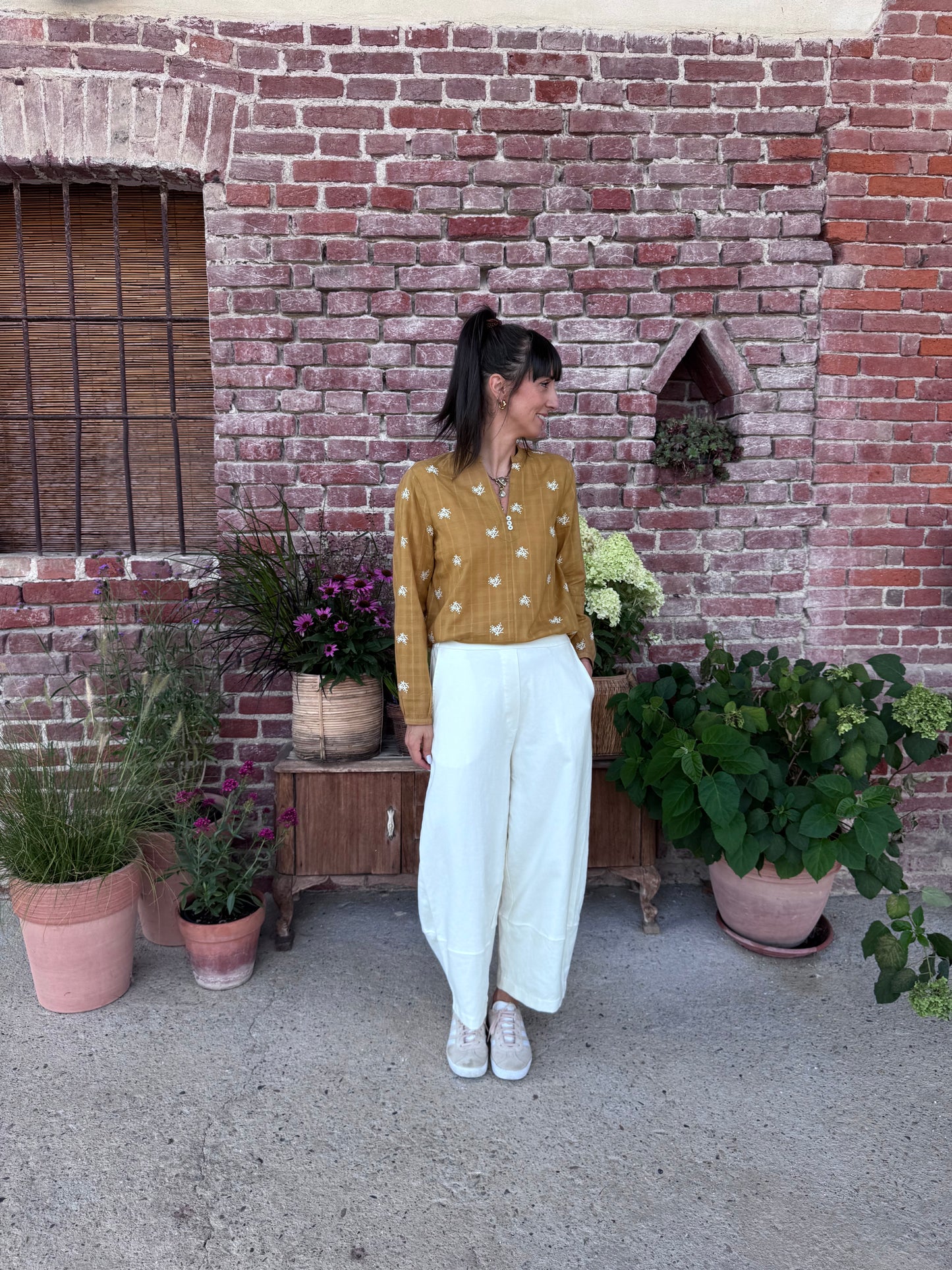 Pantaloni Rima Latte Mama B