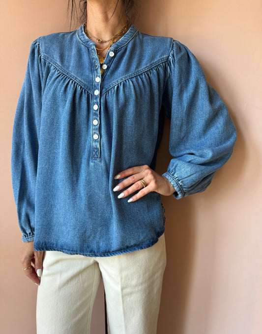 Blusa in denim Laura DesPetitsHauts