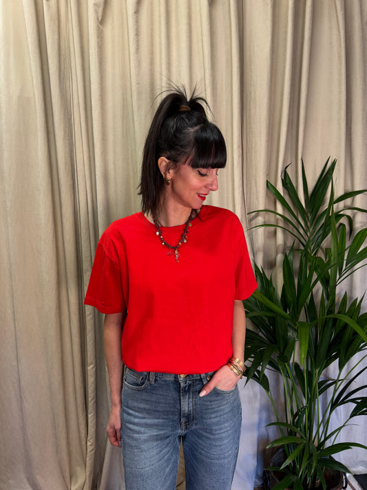 T-Shirt over fragola American Vintage