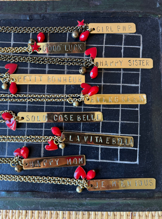 Collane lunghe con incisione Unique