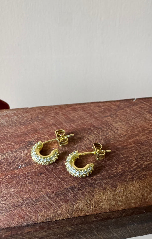 Orecchini cerchio brillante