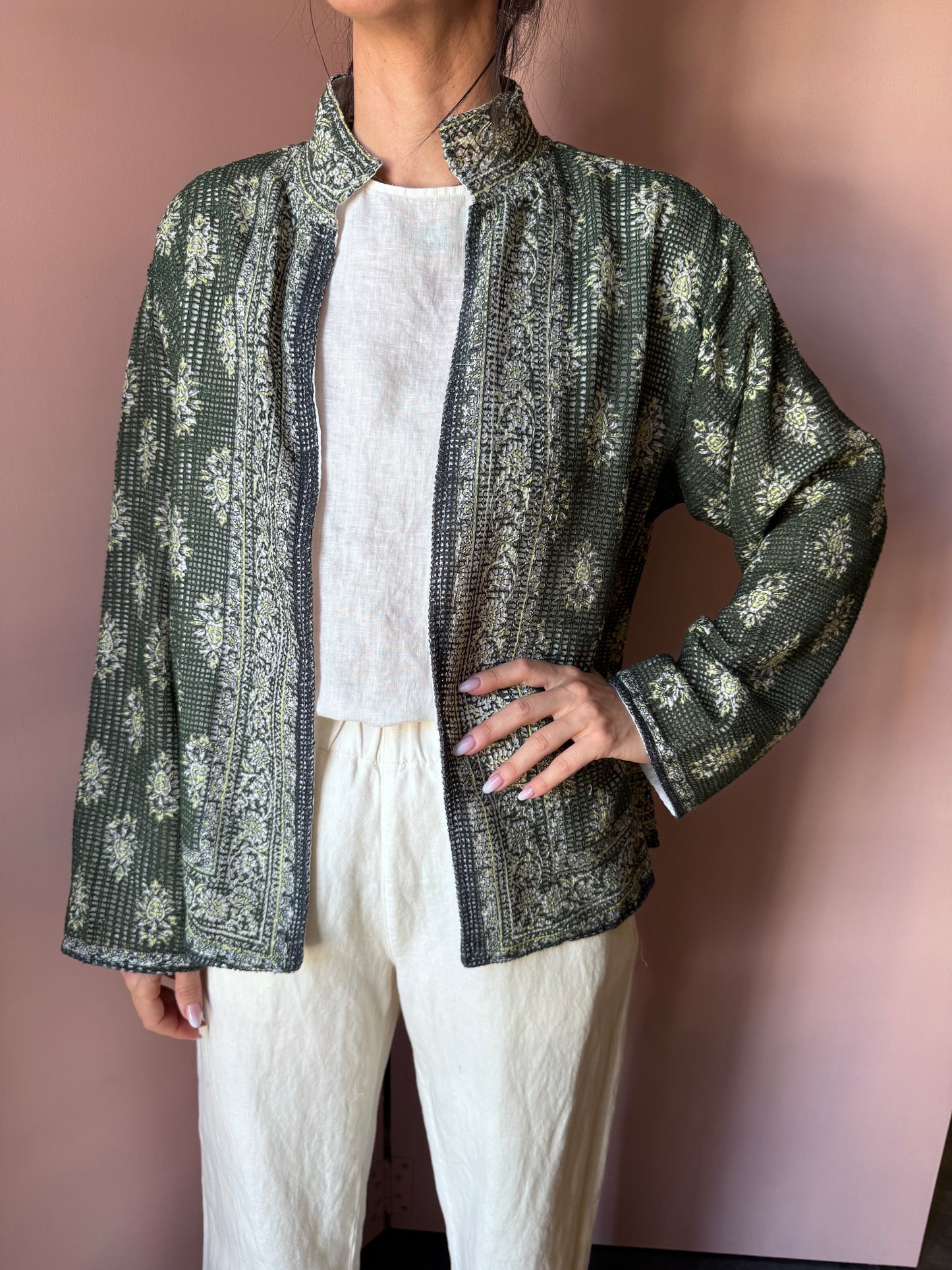 Giacca/Kimono verde taglia unica