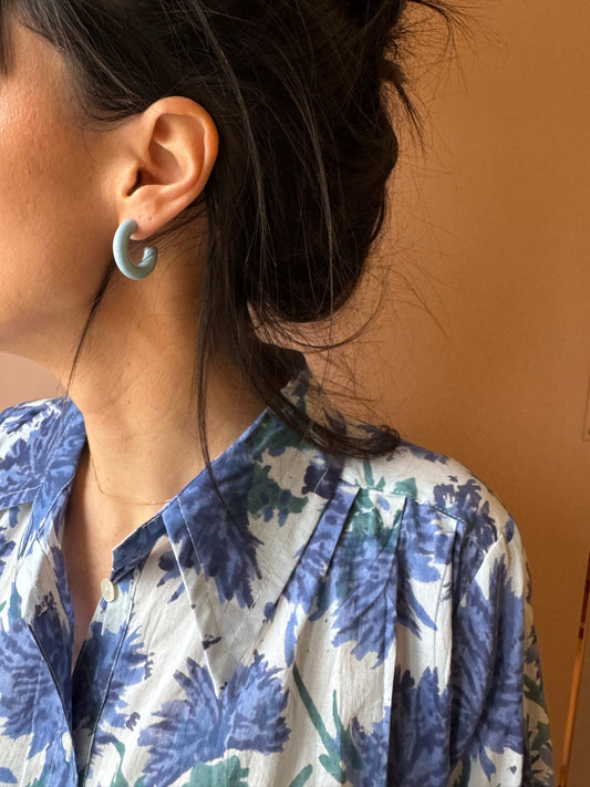 Orecchini cerchio colorati