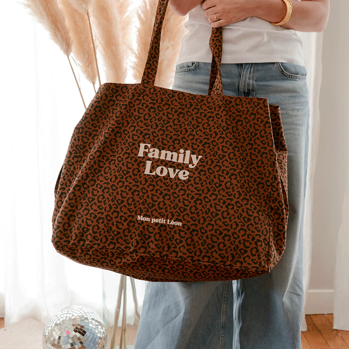 Borsa Mon Petit Leon “Family Love” Animalier