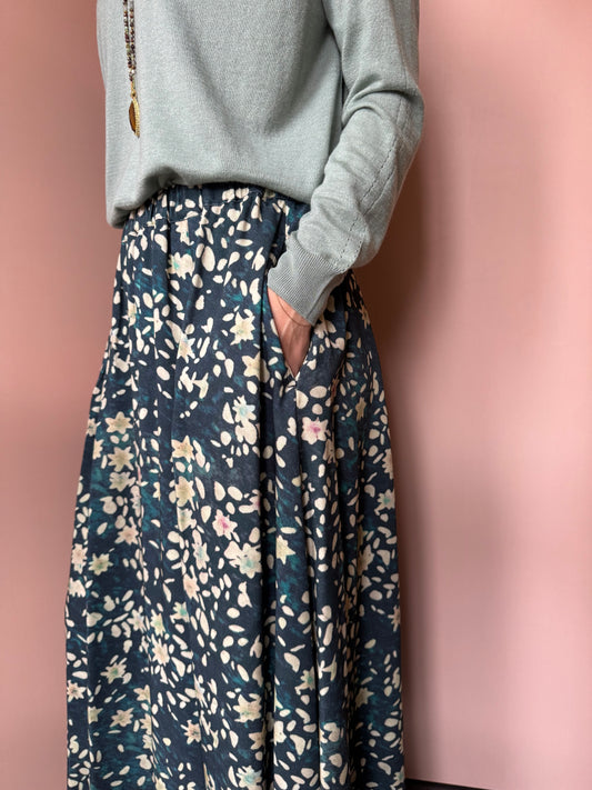 Gonna fiori petrolio BottegaChilometri Zero