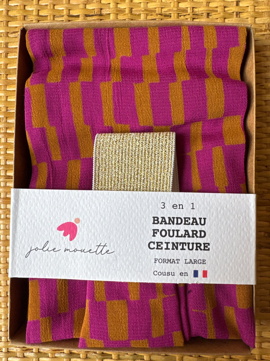 Fascia/cintura senape /fucsia Jolie Mouette