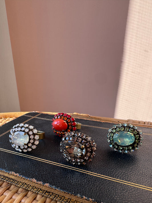 Anelli castoni e strass Unique OA