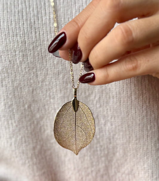 Collana lunga Foglia