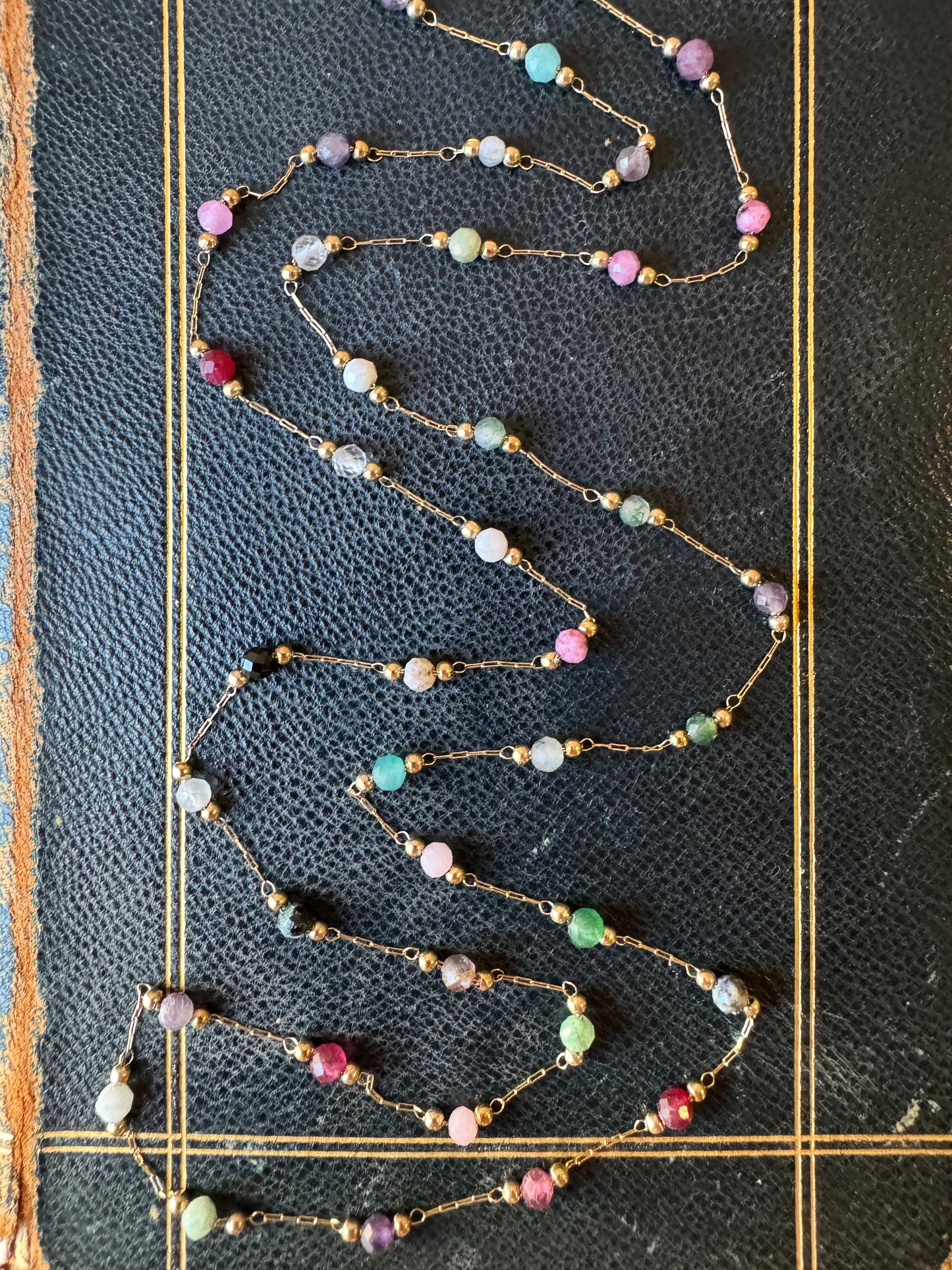 Collana lunga palline