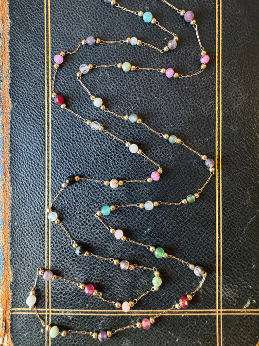 Collana lunga palline