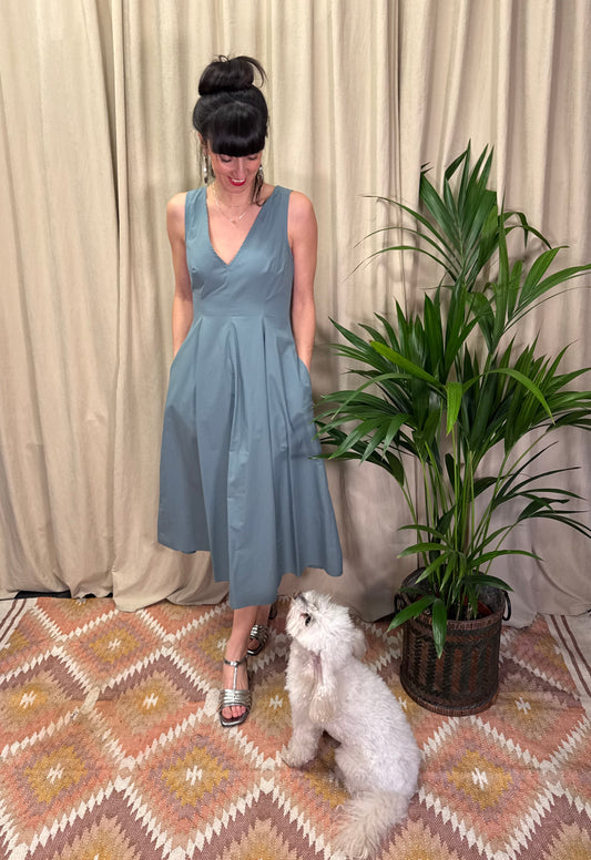 Abito popeline polvere Ottod’ame