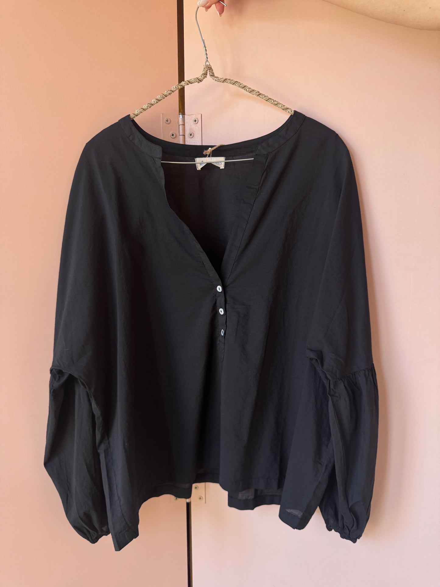 Camicia Lucie nero Colores
