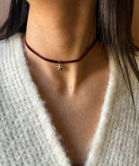 Bracciale /collana in velluto Stellina L|UNA