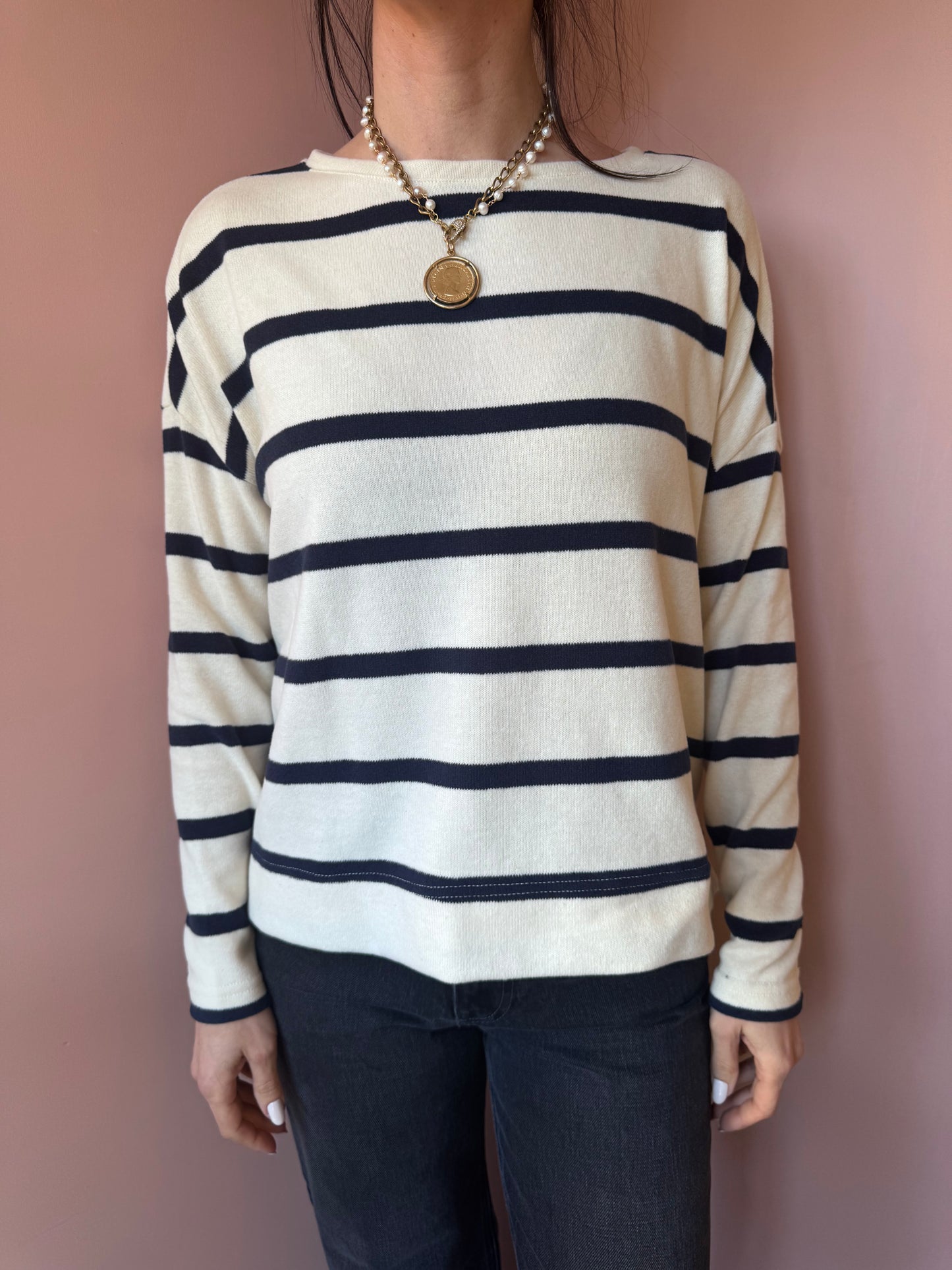 Maglia Alison righe blu MamaB